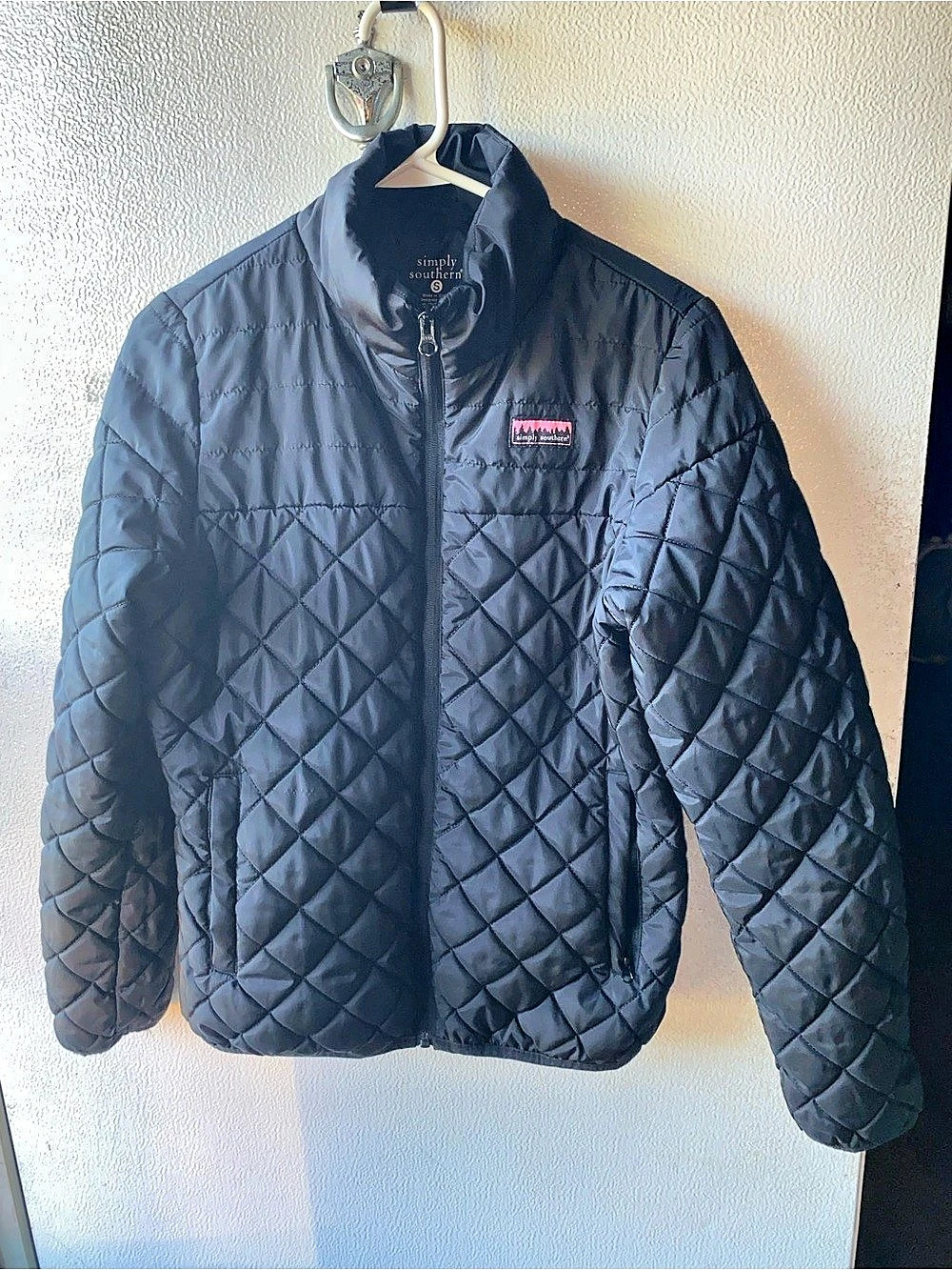 Simply Southern Quilted Puffer Black Jacket